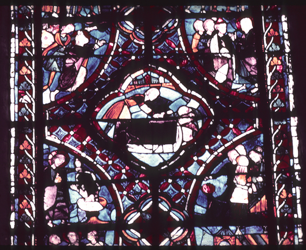 Windows, apse, north, chapel 1, window 2, zones 7-9