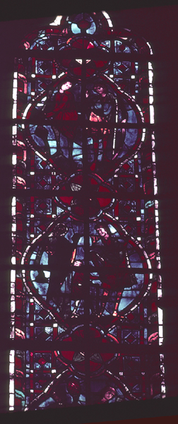 Windows, choir, north, bay 4, lancet 4, zones 5-6