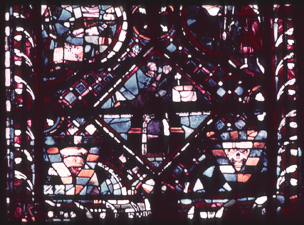 Windows, apse, north, chapel 1, window 1, zones 1-2