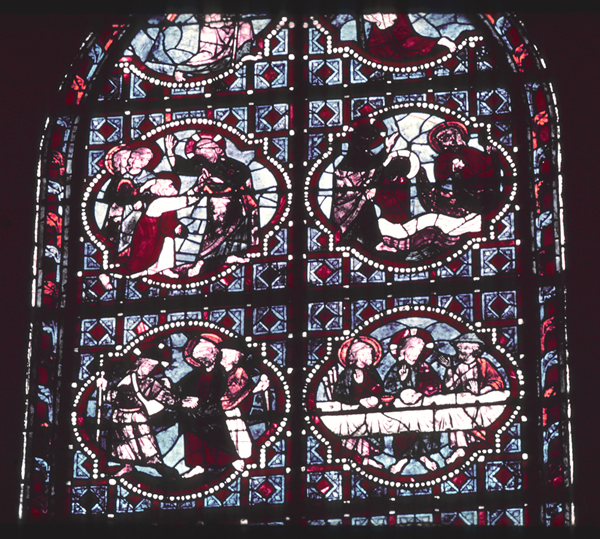 Windows, apse, central chapel, right window, zones 7-8
