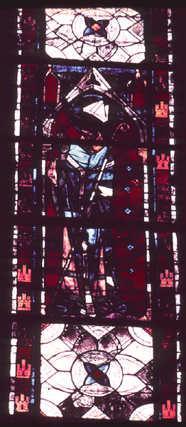 Windows, choir, north, bay 3, lancet 4, zone 2