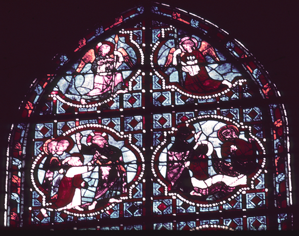 Windows, apse, central chapel, right window, zones 8-9