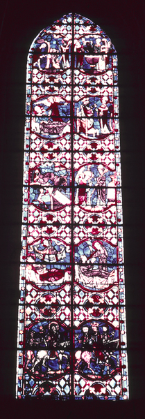 Windows, apse, south, chapel 1, window 1