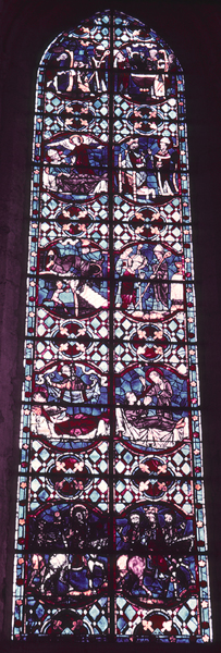 Windows, apse, south, chapel 1, window 1