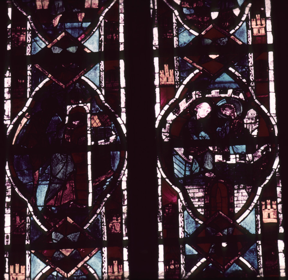 Clerestory, window 6, section B4, C4