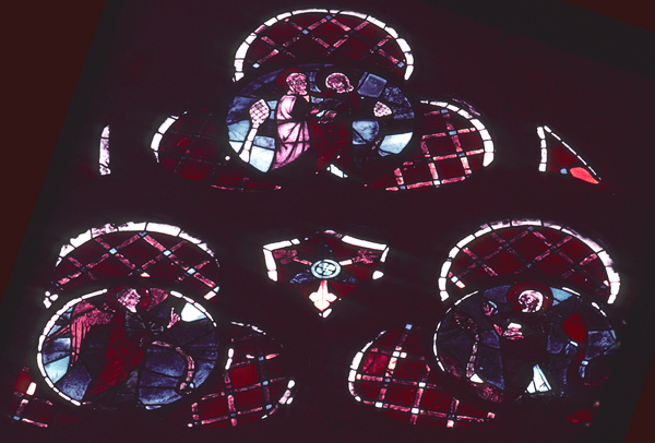 Windows, choir, north, bay 2, tracery