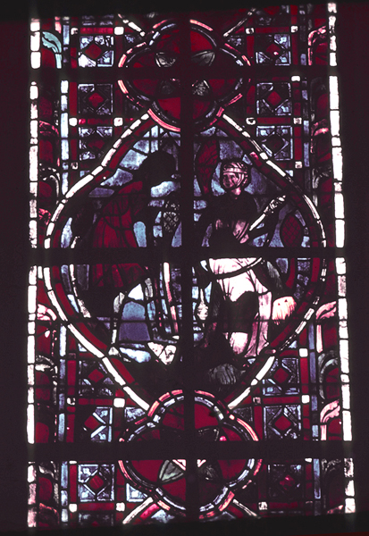 Windows, choir, north, bay 4, lancet 4, zone 3