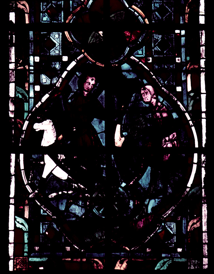 Clerestory, window 4, section D 1