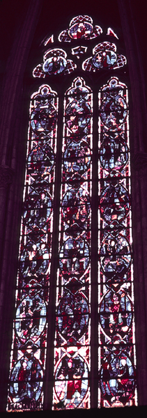 Windows, choir, north, bay 1