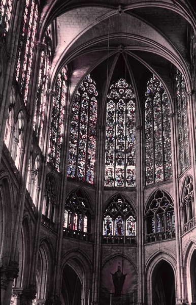 Interior view, choir, east