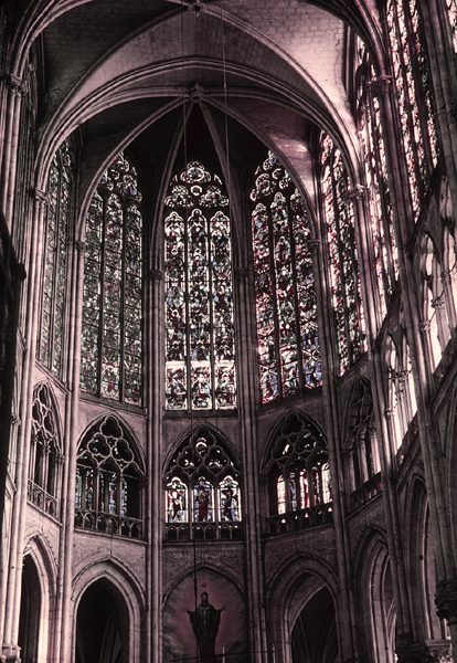 Interior view, choir, east