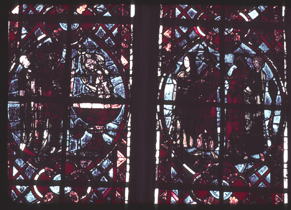 Windows, choir, south, bay 4, lancets 3-4, zone 2
