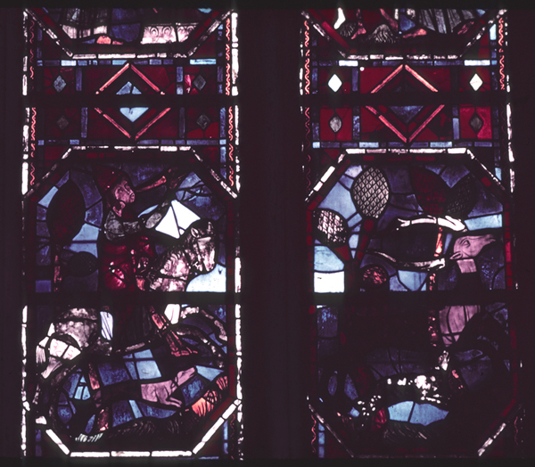 Windows, choir, south, bay 7, lancets 1-2, zone 1