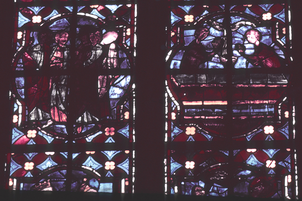 Windows, choir, south, bay 6, lancets 3-4, zone 5