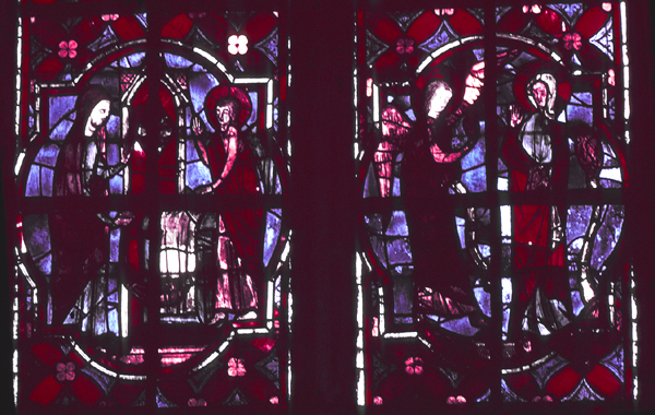 Windows, choir, south, bay 6, lancets 1-2, zone 1