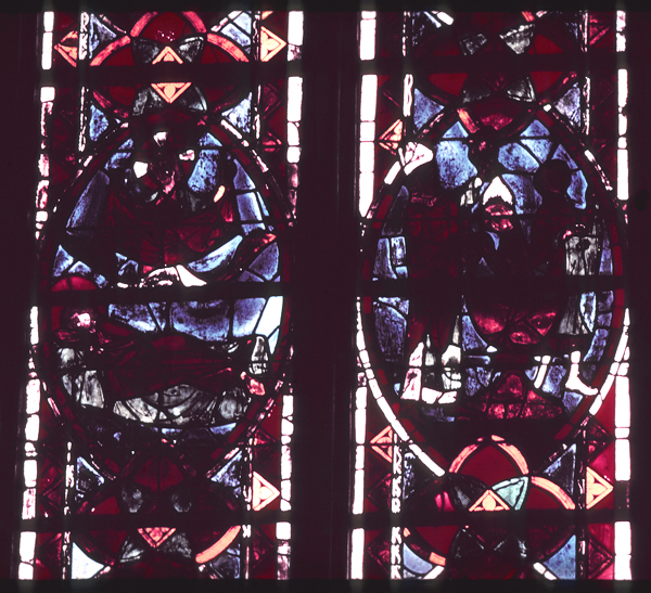 Windows, choir, south, bay 2, lancets 1-2, zone 2