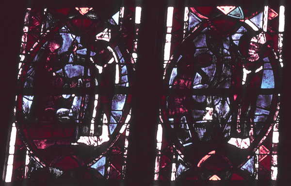 Windows, choir, south, bay 2, lancets 1-2, zone 4