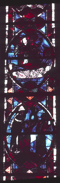 Windows, choir, south, bay 2, lancet 3, zones 4-5