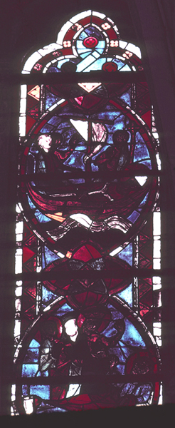 Windows, choir, south, bay 2, lancet 3, zone 6