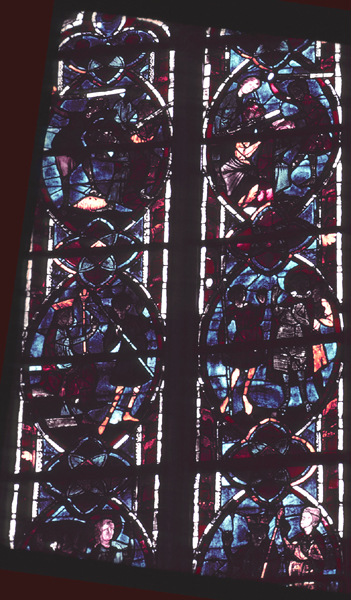 Windows, choir, north, bay 1, lancets 1-2, zones 5-6