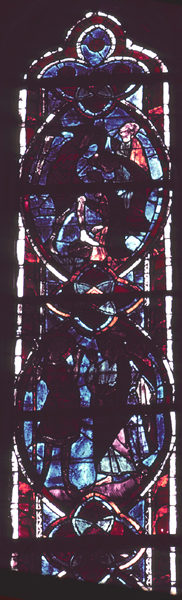 Windows, choir, north, bay 1, lancet 3, zones 5-6