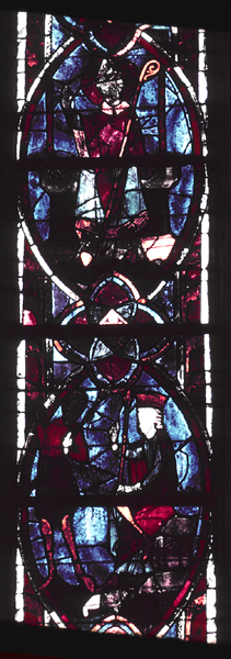 Windows, choir, north, bay 1, lancet 3, zones 1-2