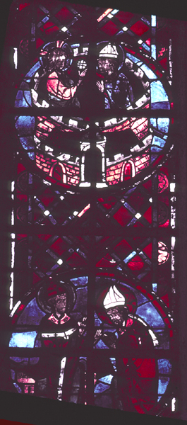 Windows, choir, north, bay 6, lancet 1, zones 1-2