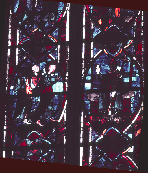 Windows, choir, north, bay 1, lancets 1-2, zone 3
