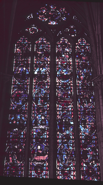 Windows, choir, north, bay 1
