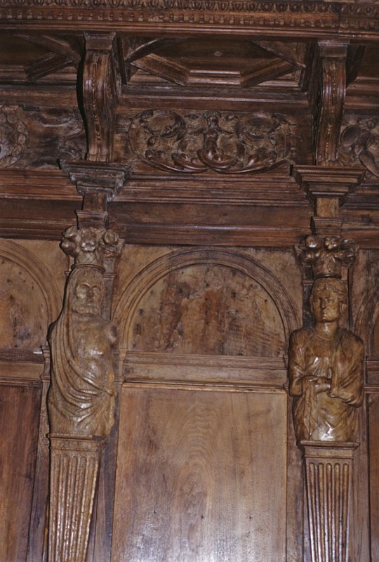 Ornament, Supporting Figure, wooden sculpture, Luxeuil-les-Bains, Saint-Pierre.