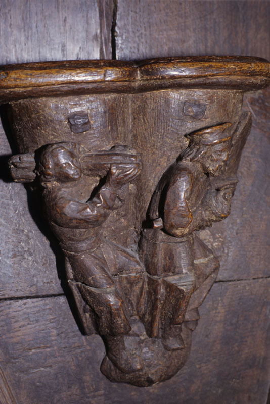 Abraham and Isaac, misericord, Marienheide, Sankt Mariä Heimsuchung, N-7.