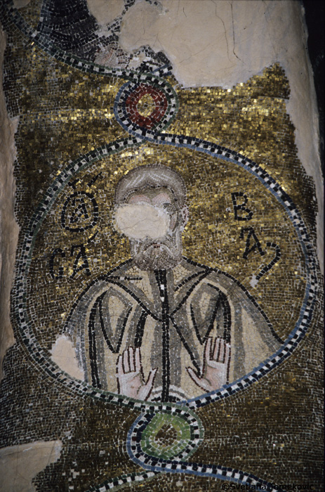 Mosaic, showing male saint