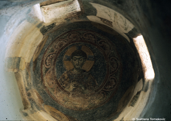 Fresco, southwest chapel, dome, showing Christ: as High Priest