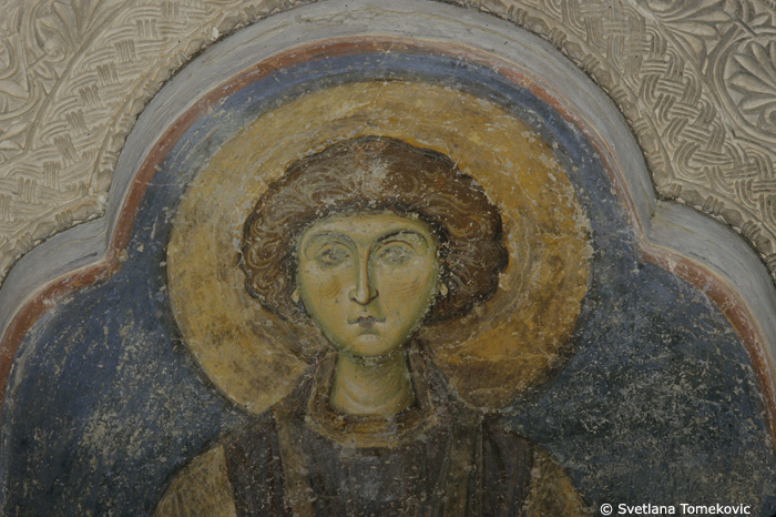Fresco, possibly showing angel