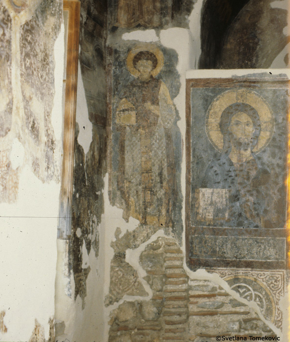 Fresco showing Christ