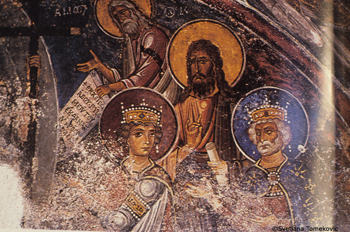 Fresco, Anastasis (detail)