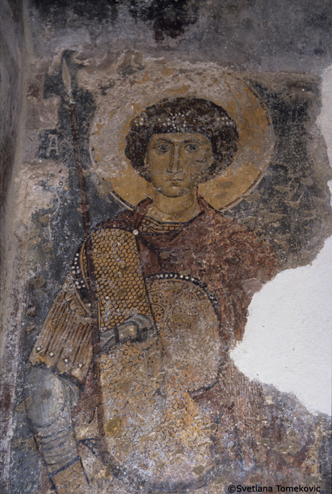 Fresco showing Saint George