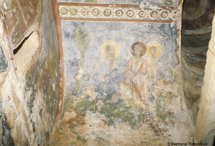 Fresco showing Entry into Jerusalem