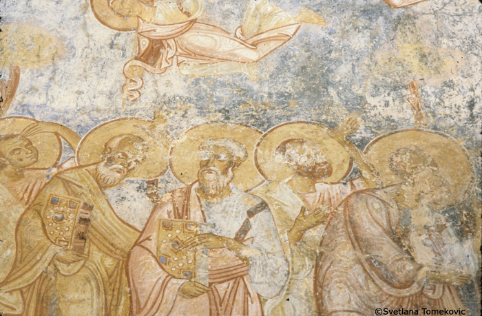 Fresco showing Ascension (detail)