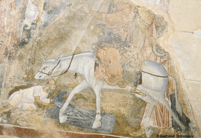 Fresco showing Entry into Jerusalem