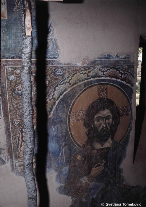 Fresco, south wall showing Christ