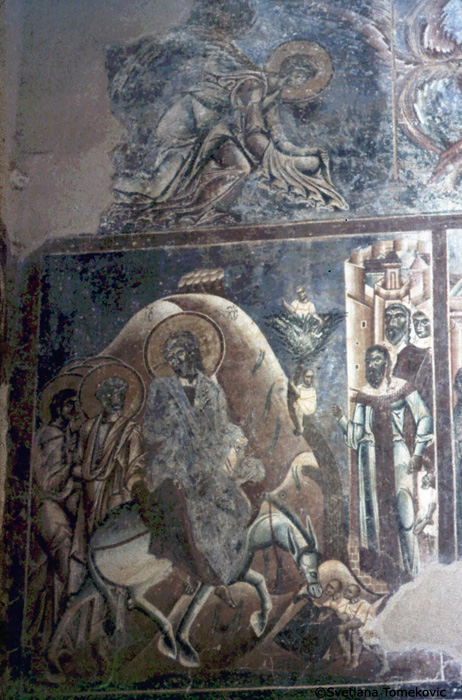 Fresco showing the Entry into Jerusalem