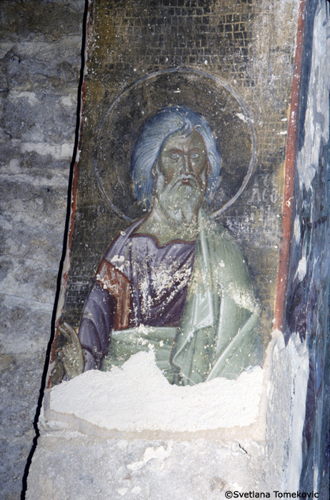 Fresco, interior of the south transept, west image showing prophet