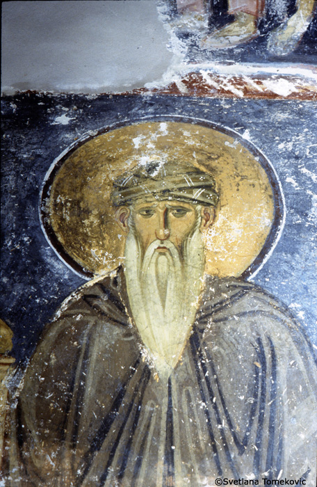 Fresco, south vestibule, possibly showing Theophanes of Nicaea (Theophanes Graptos)