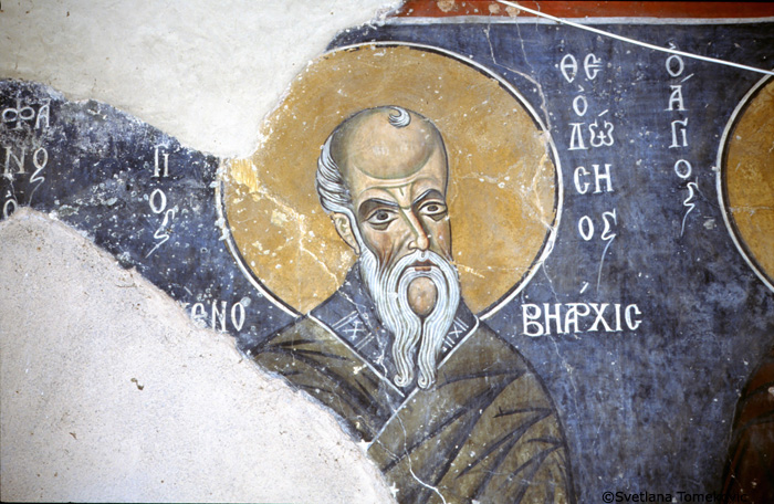 Fresco showing St. Theodose