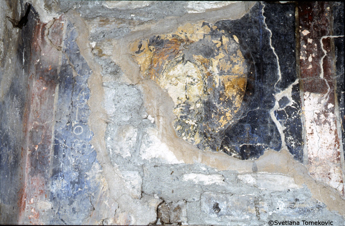 Fresco,south side showing Christ (detail)