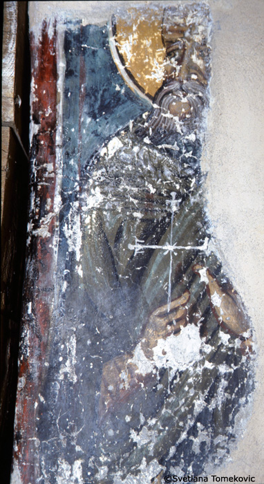 Fresco showing St. Sabas