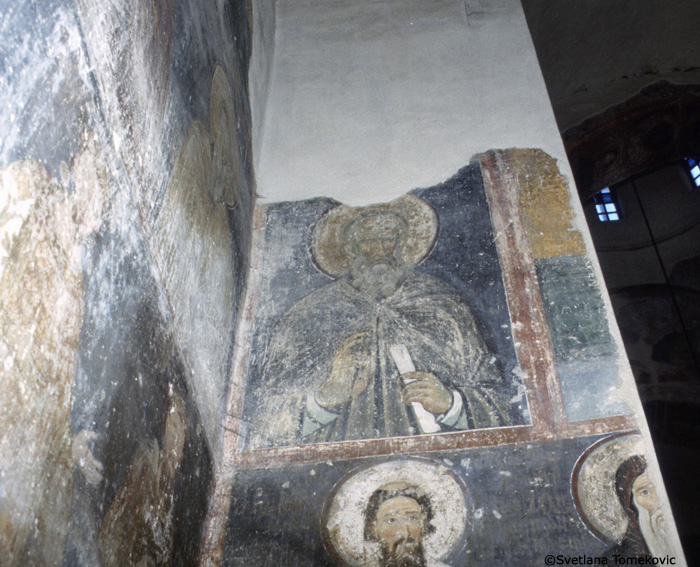 Fresco, narthex, east wall