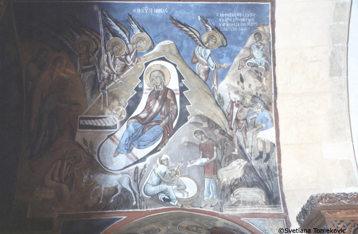 Naos, West Bay, South Side, Fresco, Nativity