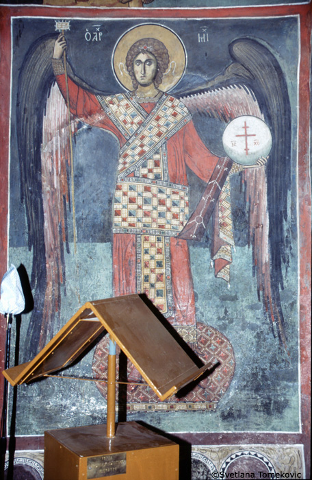 Naos, East Bay, South Wall, Fresco, Michael Archangel